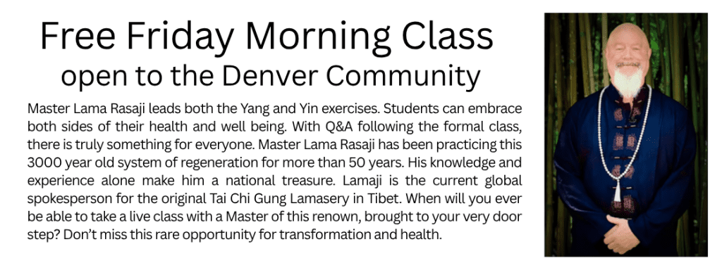Denver Ascension Tour Friday Morning Class with Master Lama Rasaji.