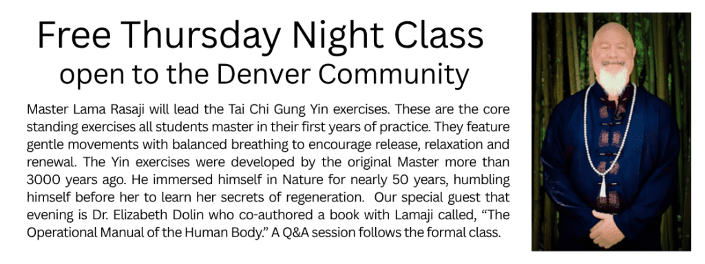 Denver Ascension Tour Thursday night class with Master Lama Rasaji.